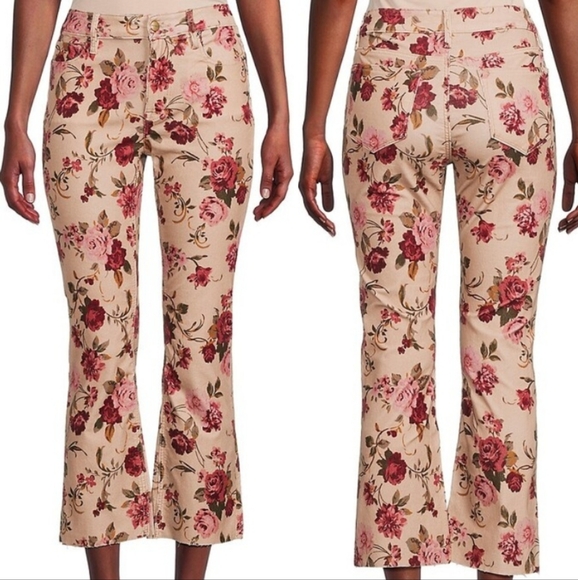 Driftwood Meg Floral Cropped Corduroy Pants 31 - Picture 6 of 6